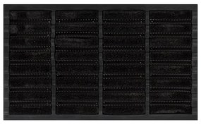 vidaXL Tapete de porta retangular 45x75 cm borracha e fibra de coco