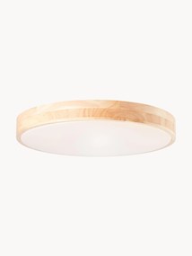 Candeeiro de teto LED em madeira regulável Slimline, com controlo remoto