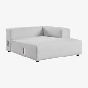 Módulo Chaise Longue Direito Para Sofá Modular Bruna Tecido Cinzento Glaciar - Sklum