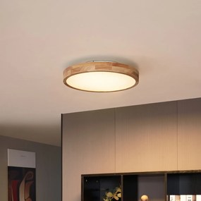 Plafon Escandinavo Madeira 50cm incl. LED Regulável - Pecker Escandinavo