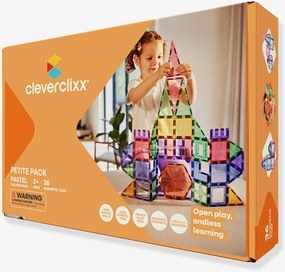 Kit de construção magnético 36 peças Cleverclixx multicolor