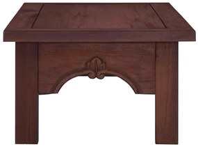 Mesa de centro clássica 100x50x30 cm mogno maciço castanho