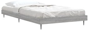 Estrutura cama 100x200 cm derivados de madeira cinzento sonoma