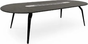 Mesa de Reuniões Formiq Riva 2800x1200x750 mm com Passa-Fios Central