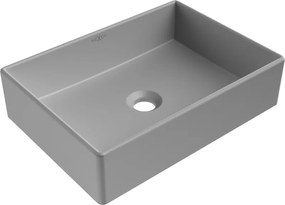 Mexen Goya lavatório de bancada 45 x 32 cm, cinza claro mate - 22184561