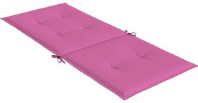 Almofadões cadeira de encosto alto 4 pcs tecido rosa