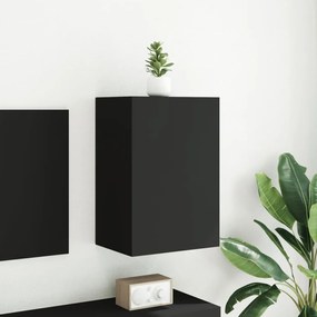 Móvel de parede p/ TV 40,5x30x60 cm derivados de madeira preto