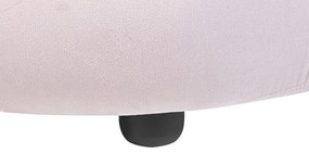 Poltrona para crianças com forma de coroa em veludo rosa VEGA Beliani