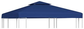 vidaXL Cobertura de substituição p/ gazebo 310 g/m² azul escuro 3x3 m