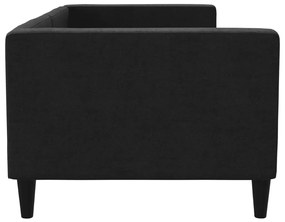 Sofá-cama 80x200 cm tecido preto