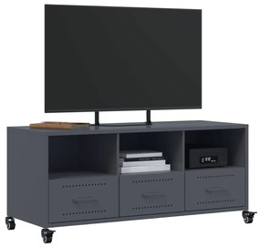 Móvel de TV 100,5x39x43,5 cm aço antracite