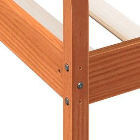 Sofá-cama sem colchão 90x190 cm pinho maciço castanho-mel