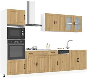 vidaXL 7 peças armário de cozinha conjunto Kalmar carvalho artisiano