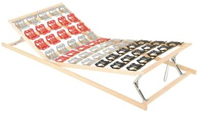 vidaXL Estrutura cama c/ 12 ripas cabeceira/pés ajustáveis 90x200 cm
