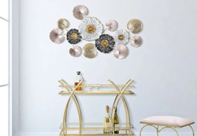 PAINEL DE PAREDE DE FERRO 3D PINKY -B- CM 106X6X60,5 MULTICOLOR