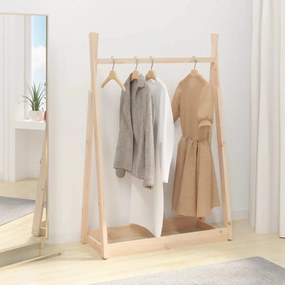 vidaXL Suporte para roupas 100x45x150 cm madeira de pinho maciça