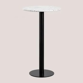 Mesa Alta De Bar Redonda Ø60 Cm Em Terraço Dolce Branco - Sklum