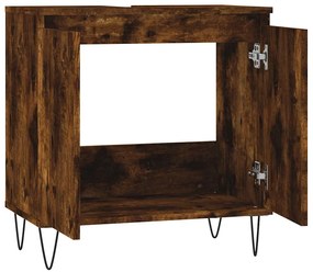 Armário casa de banho 58x33x60 cm deriv.madeira carvalho fumado