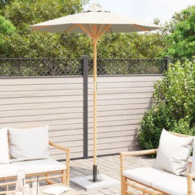 Guarda-sol de Jardim Creme Branco 180x230 cm Bambu