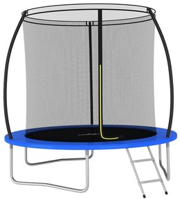 92453 vidaXL Conjunto de trampolim redondo 244x55 cm 100 kg