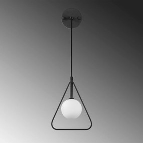 Candeeiro de Parede Geometri – Preto/Branco – 20 x 15 cm