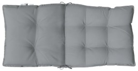 Almofadões cadeira encosto baixo 6 pcs tecido oxford cinzento