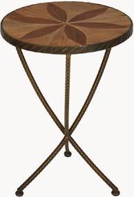 Mesa de apoio em madeira de olmo Elmo