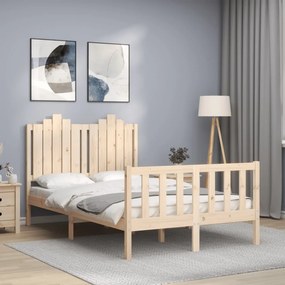 Estrutura de cama de casal c/ cabeceira madeira maciça