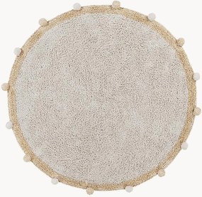 Tapete redondo infantil artesanal lavável em algodão Bubbly