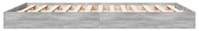 Estrutura de cama 120x200 cm derivados de madeira cinza sonoma