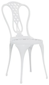 3 pcs conjunto de bistrô alumínio fundido branco