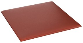 Painel parede 12 pcs 30x30cm couro art. 1,08 m² vermelho tinto