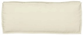 Almofadas para Palete para Banco 2 pcs Creme 100x40x8 cm Tecido Oxford