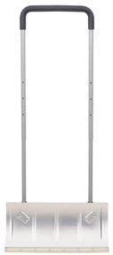 Pá de neve com pega extensível lâmina 61 cm aço prateado