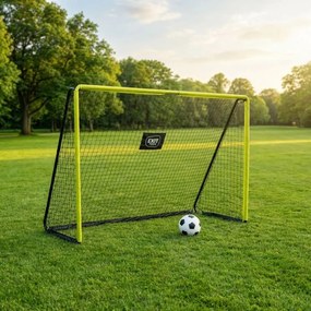 Baliza de futebol em aço Tempo, 300 x 200 cm - verde/preto