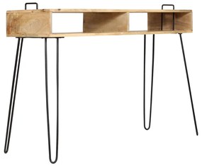 Mesa consola em madeira de mangueira maciça 115x35x76 cm