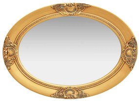 Espelho de parede estilo barroco 50x70 cm dourado