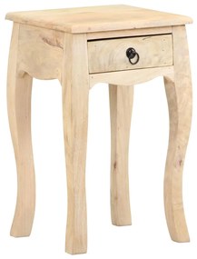 Mesa de cabeceira 28x28x46 cm madeira de mangueira maciça