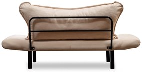 Sofá Cama "Chatto" – Creme  – 180x65x70 cm – Design Moderno