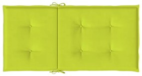 Almofadões lombares p/ cadeiras jardim 6pcs oxford verde brilh.