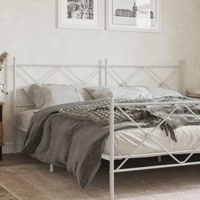 Cabeceira de cama 193 cm metal branco