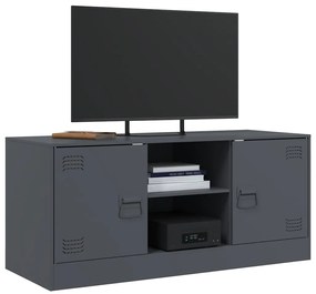 Móvel de TV 99x39x44 cm aço antracite