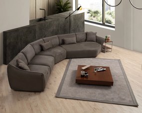 Sofá de Canto Mentis – Castanho – 440 cm x 108 cm x 79 cm