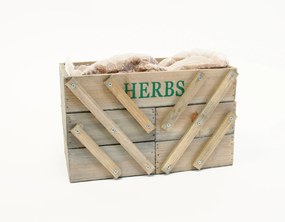 Mini Horta Plegável – 5 Compartimentos – 71,5x15,5x18 cm – Em Madeira