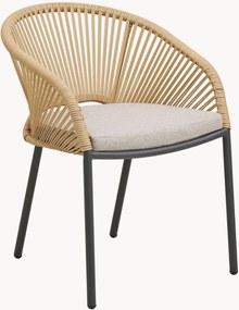 Cadeiras de jantar para jardim com apoio de braços Novella, conjunto de 2
