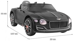 Carro elétrico para Crianças 12V Bentley EXP12 Rodas de EVA, Assento de couro Preto