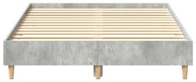 Estrutura de cama sem colchão 135x190 cm cinza cimento