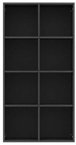 Estante/aparador 66x30x130 cm derivados de madeira preto