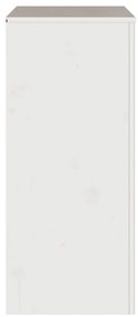 Cômoda vidaXL "DRAMMEN" Branca 76,5x40x91 cm Madeira Sólida de Pinho