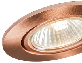 Foco embutido moderno em cobre inclinável - Cisco Design,Moderno